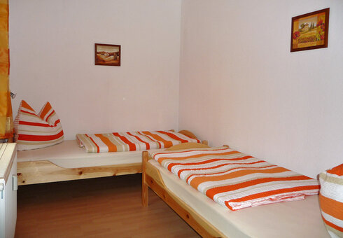 Blick in ein Gästezimmer