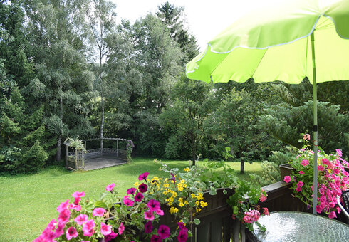 Blick vom Balkon