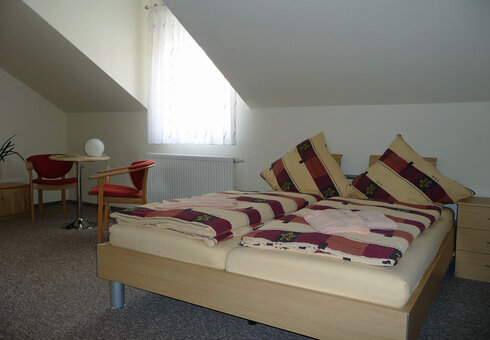 Blick in ein Gästezimmer