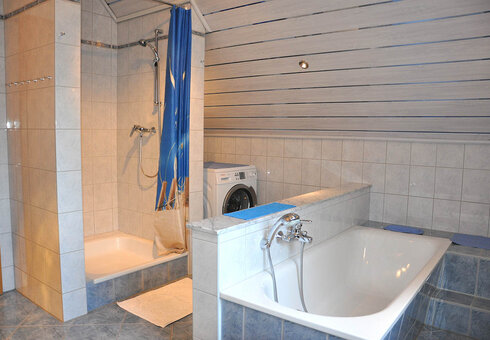 Blick in das Badezimmer