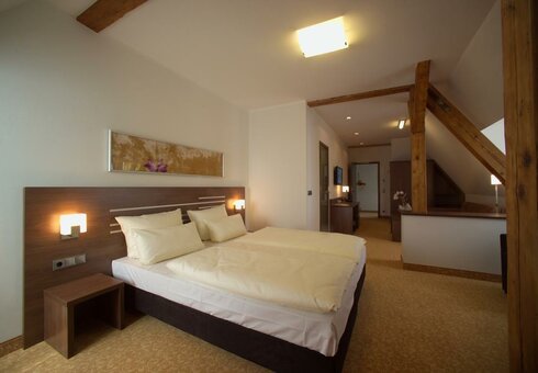 Blick in ein Gästezimmer