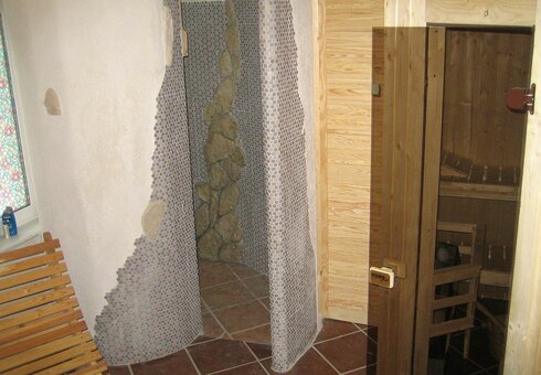 Blick in die Sauna
