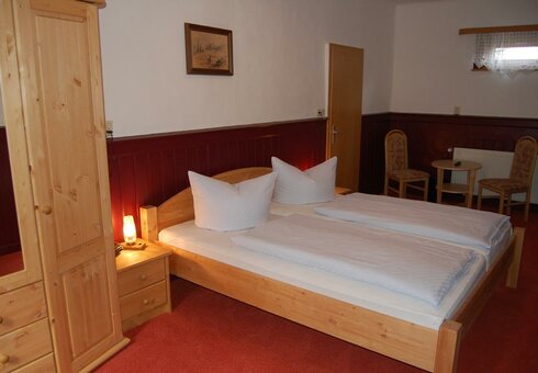 Blick in ein Gästezimmer