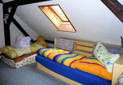 Blick in ein Gästezimmer