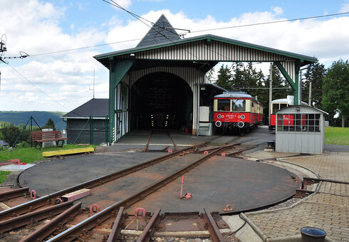 Drehscheibe an der Bergstation