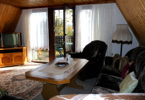 Blick in das Wohnzimmer