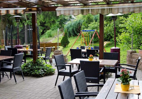Terrasse in den Sommermonaten
