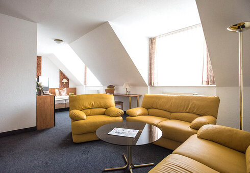 Blick in ein Gästezimmer
