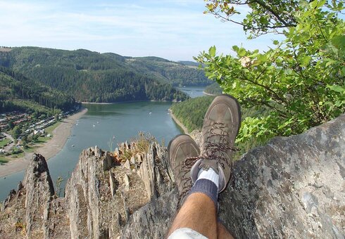 Blick auf den Hohenwartestausee
