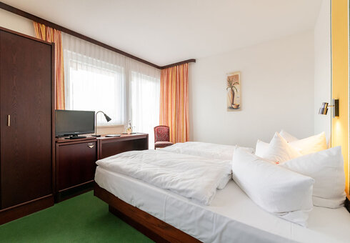 Blick in ein Gästezimmer