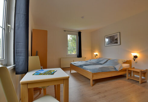 Blick in ein Gästezimmer
