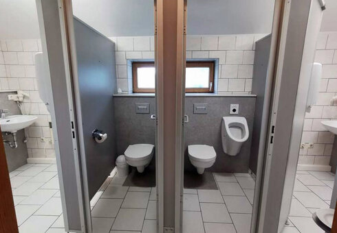 Blick in das Badezimmer