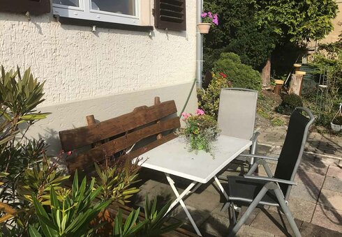 Terrasse im Garten