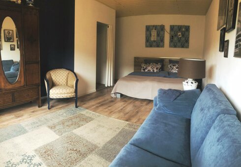 Blick in ein Gästezimmer