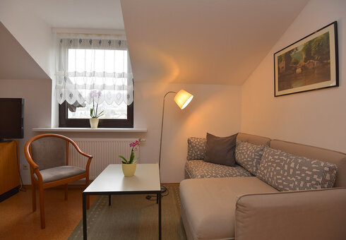Blick in ein Doppelzimmer