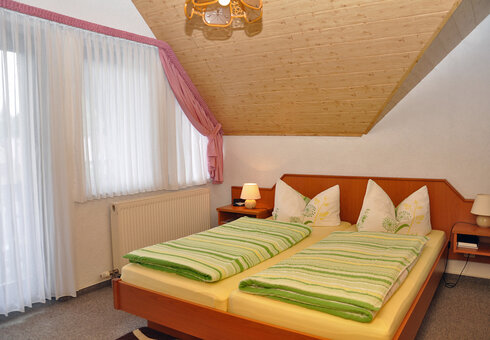 Blick in ein Gästezimmer
