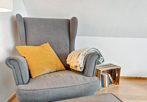 Blick in das Wohnzimmer