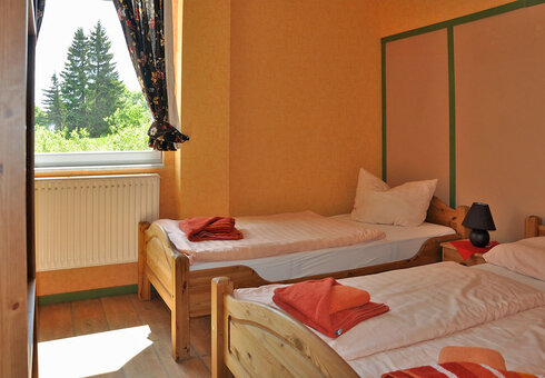 Blick in ein Gästezimmer