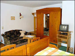 Blick in ein Gästezimmer