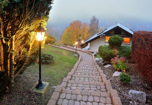 Das Ferienhaus am Abend
