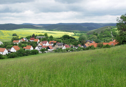 Blick auf den Ort Bechstedt