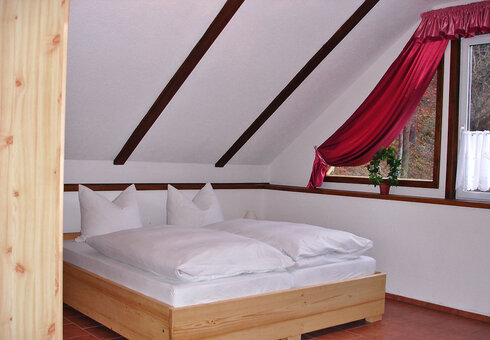 Blick in ein Gästezimmer