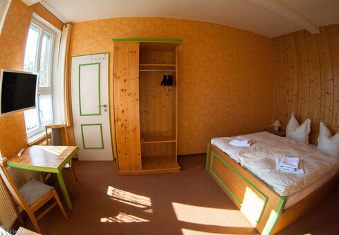 Blick in ein Gästezimmer