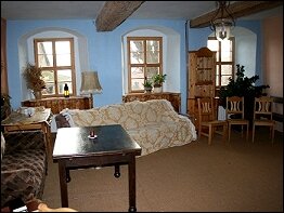 Blick in ein Gästezimmer