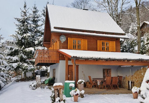 Das Ferienhaus im Winter