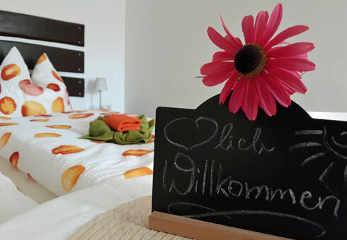 Blick in ein Gästezimmer