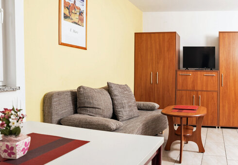 Blick in eine Ferienwohnung (Wohnraum)