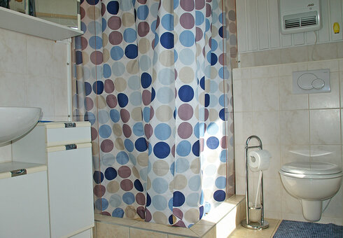 Blick in das Badezimmer