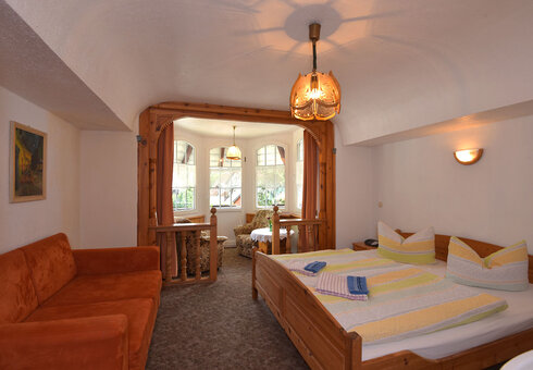 Blick in ein Gästezimmer