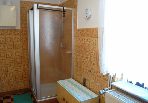 Blick in das Badezimmer