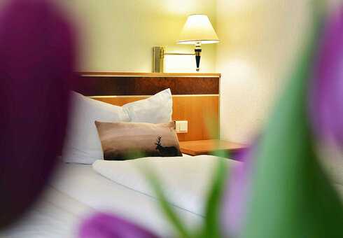 Blick in ein Gästezimmer