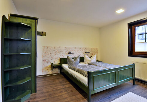 Blick in ein Doppelzimmer