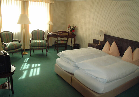 Blick in ein Gästezimmer