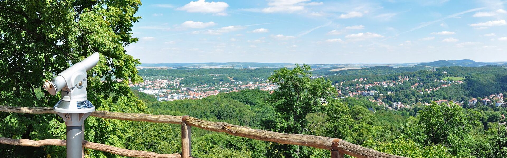 Blick von der Wartburg auf Eisenach