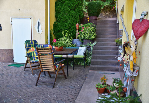 Terrasse am Haus