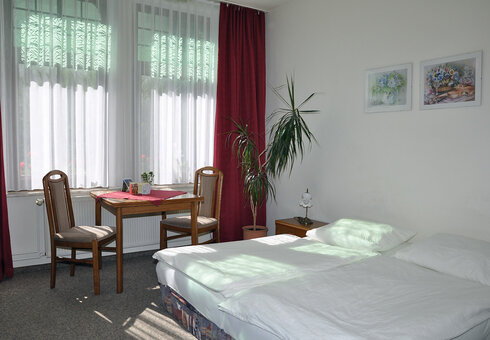 Blick in ein Gästezimmer