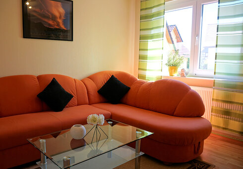 Blick in das kleine Wohnzimmer