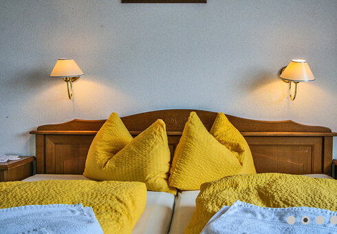 Blick in ein Gästezimmer