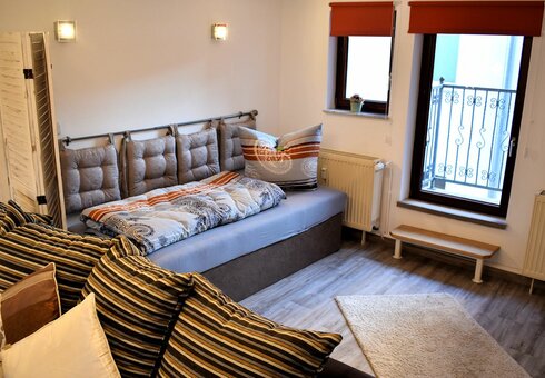 Schlafcouch im Wohnzimmer