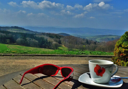 Ausblick auf Werratal und Rhön