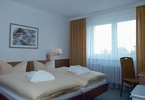 Blick in ein Gästezimmer