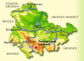 Lagekarte Ferienregion Limbach