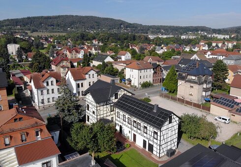 Luftbild der Apartments