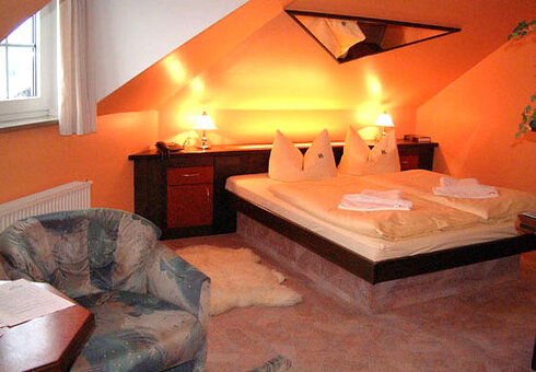 Blick in ein Gästezimmer