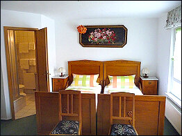 Blick in ein Gästezimmer