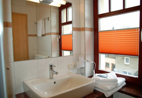 Blick in ein Gästezimmer